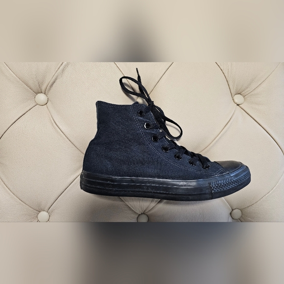 Converse Shoes - Converse Black High-Top Keds Sneakers Size 7